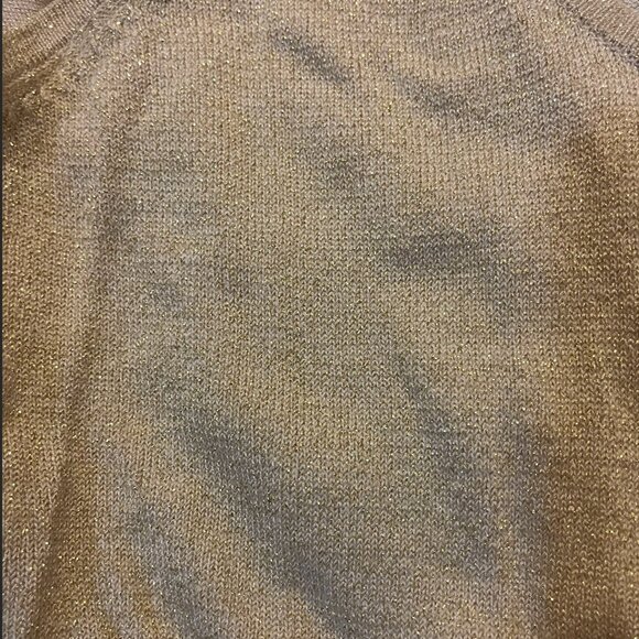 Gold Knit Bell Sleeve Sweater Set - Gold Tank Top - Disco - 2 Piece Set - Shirt - Picture 3 of 5